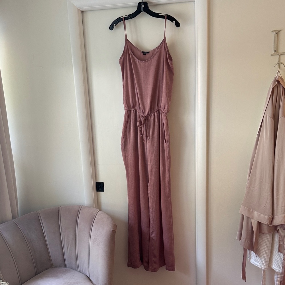 DREW Mauve Fabric Jumpsuit